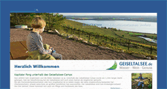 Desktop Screenshot of geiseltalsee.de